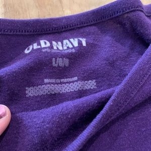 Purple long sleeve shirt